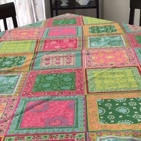 Patchwork Retro tablecloth vintage - Picture 1 of 8